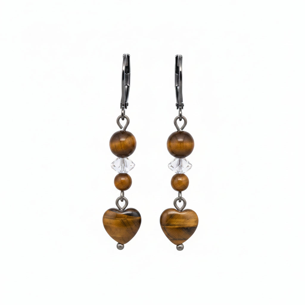 Tigers Eye Hook Earrings