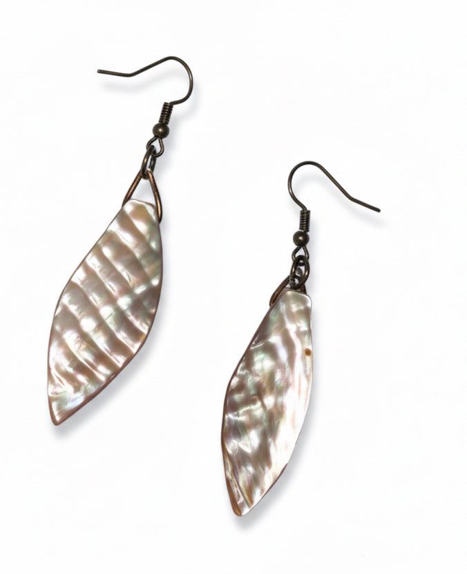 Ocean Soul — Handcrafted Shell & Sterling Silver Earrings