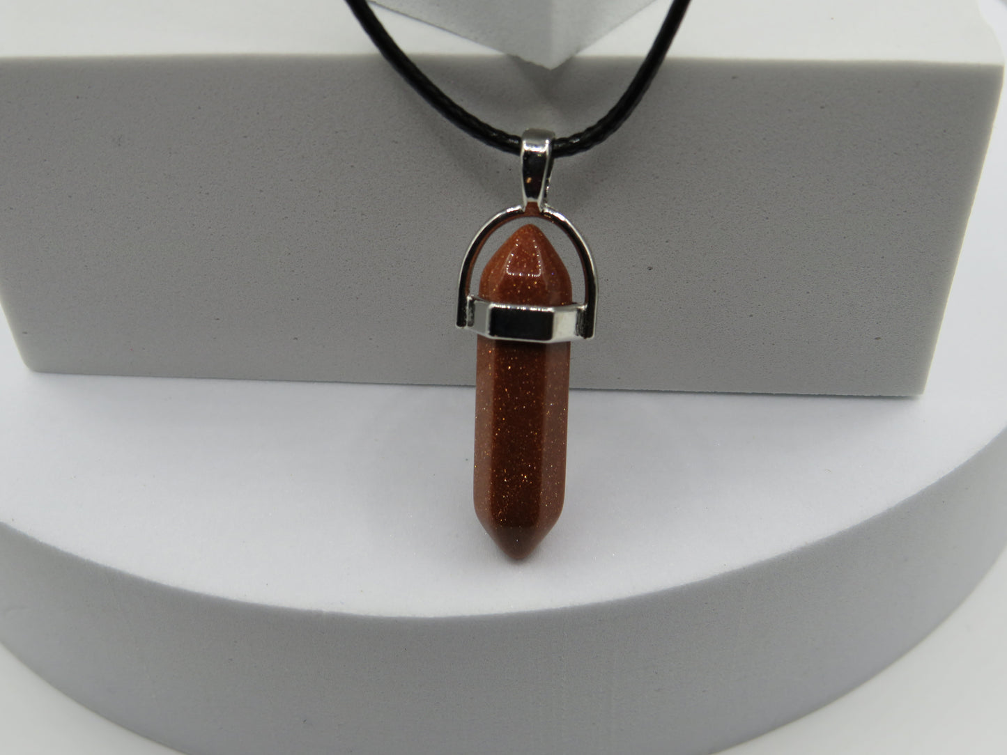 Red Goldstone Necklace: Confidence & Ambition