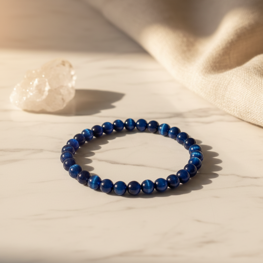 Blue Tiger's Eye Bracelet: Soothe Soul & Spirit
