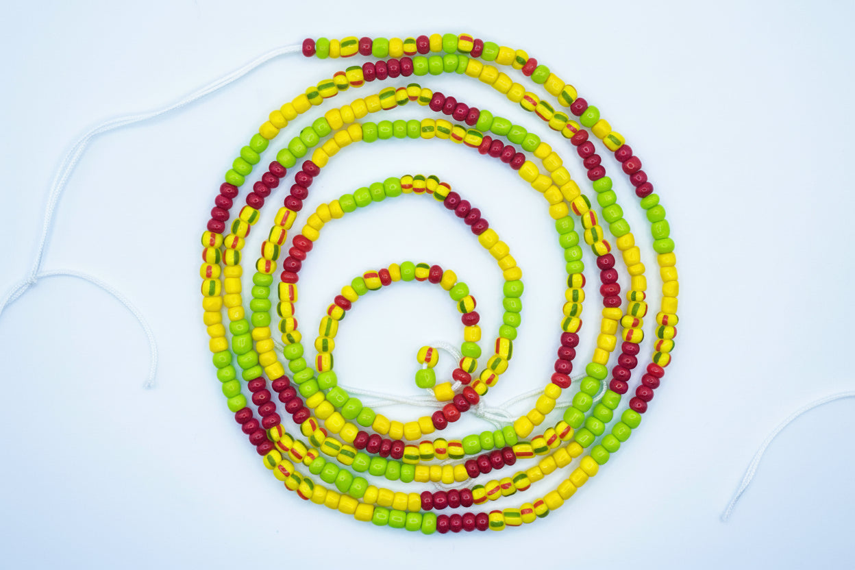 Pan-African Spirit: Heritage Tie-On Waist Beads