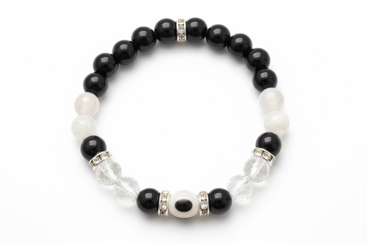 Evil Eye Protection: 8mm Beaded Bracelet