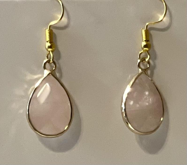 Rose Quartz Drops - E-monaejewels "LLC"
