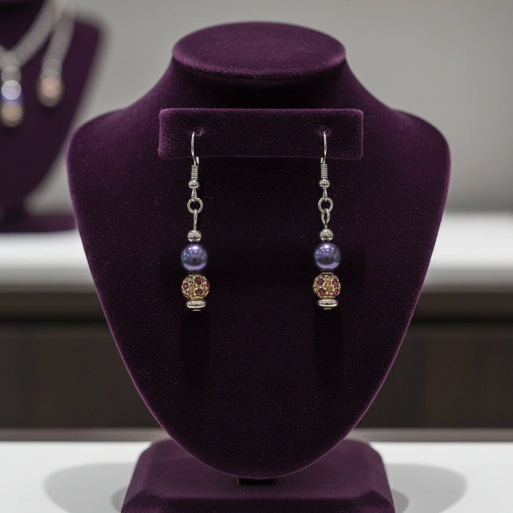 Purple Reign Drop Earrings