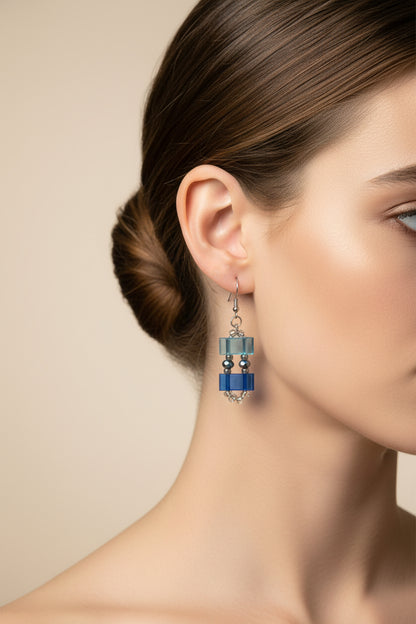 Deep Blue Divine Earrings