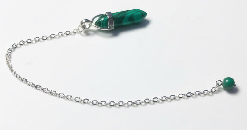 Malachite-Deep Healing Pendulum By E-monae Jewels. 