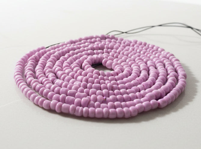 Purple waist beads