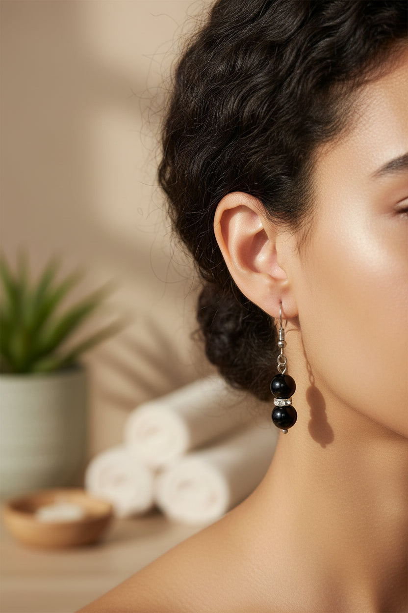  black onyx earrings 