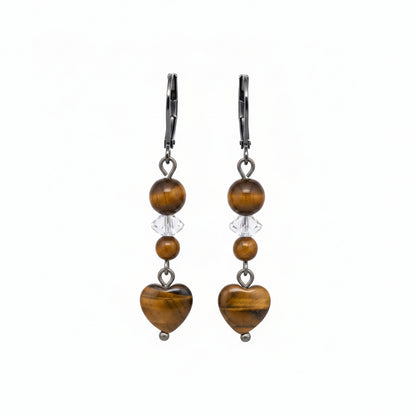 Tigers Eye Hook Earrings