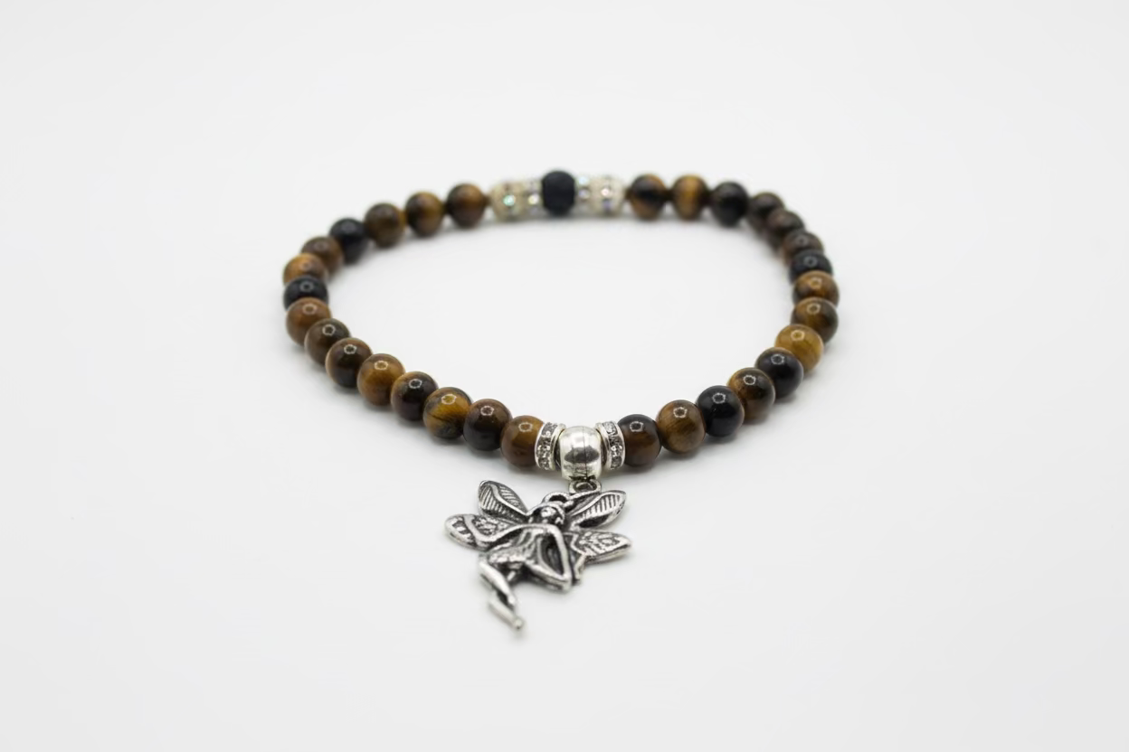 The Enchanted Leader: Tiger's Eye Fairy Jewelry Set