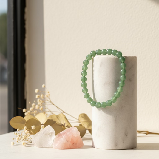 Green Chalcedony beaded bracelet