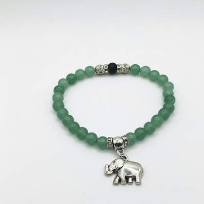 The Fortune Magnet: Green Aventurine Elephant Set