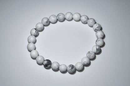 Matte Howlite Bracelet: Calm & Patience