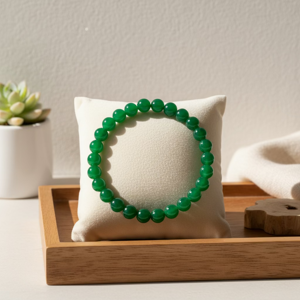 Green Agate Bracelet: Balance & Harmony