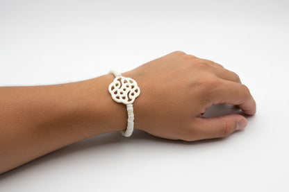 Ivory Men's Bracelet: Celtic Knot Protection