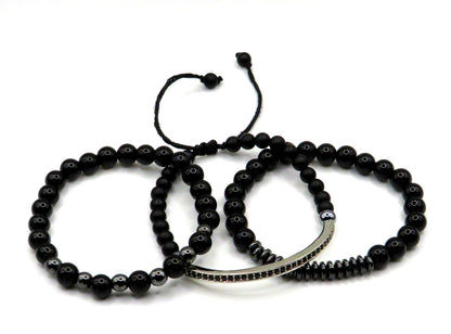 Hematite/Black Onyx