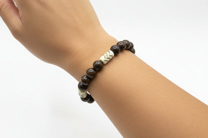 Brown Jasper & African Zigzag Protection Beads - Resilience & Grounding