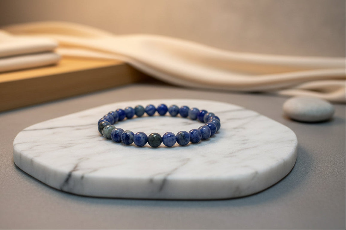 Sodalite beaded bracelet
