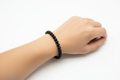 Obsidian Bracelet: Psychic Shield & Cleansing