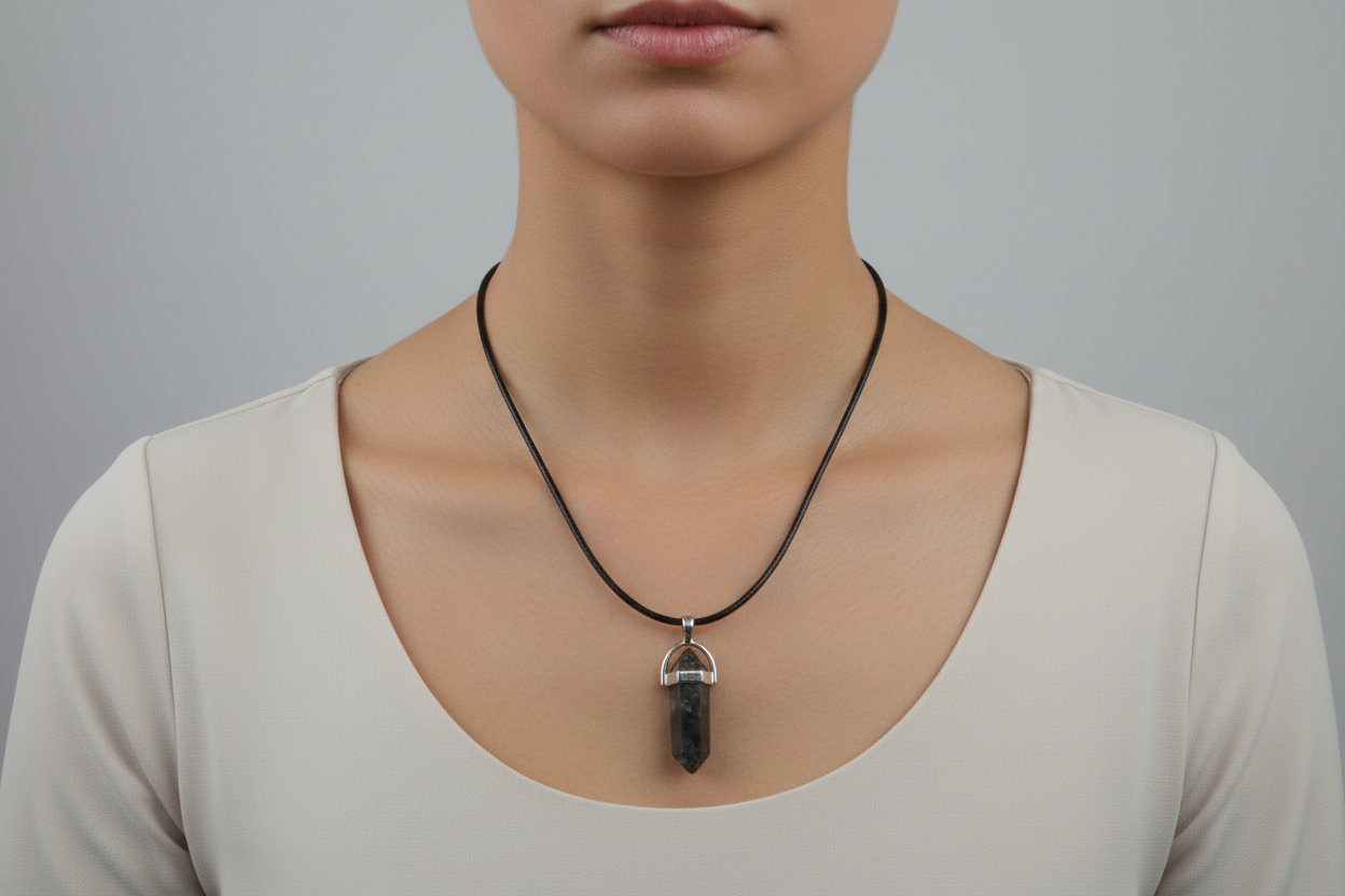Moss Agate Necklace: Growth & Abundance