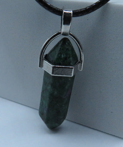 Moss Agate Necklace: Growth & Abundance