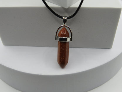 Red Goldstone Necklace: Confidence & Ambition