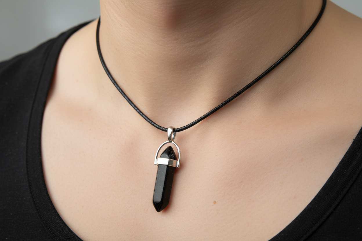 Black Tourmaline Necklace: Protection & Grounding