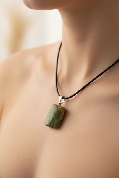 Unakite Necklace: Vision & Balance