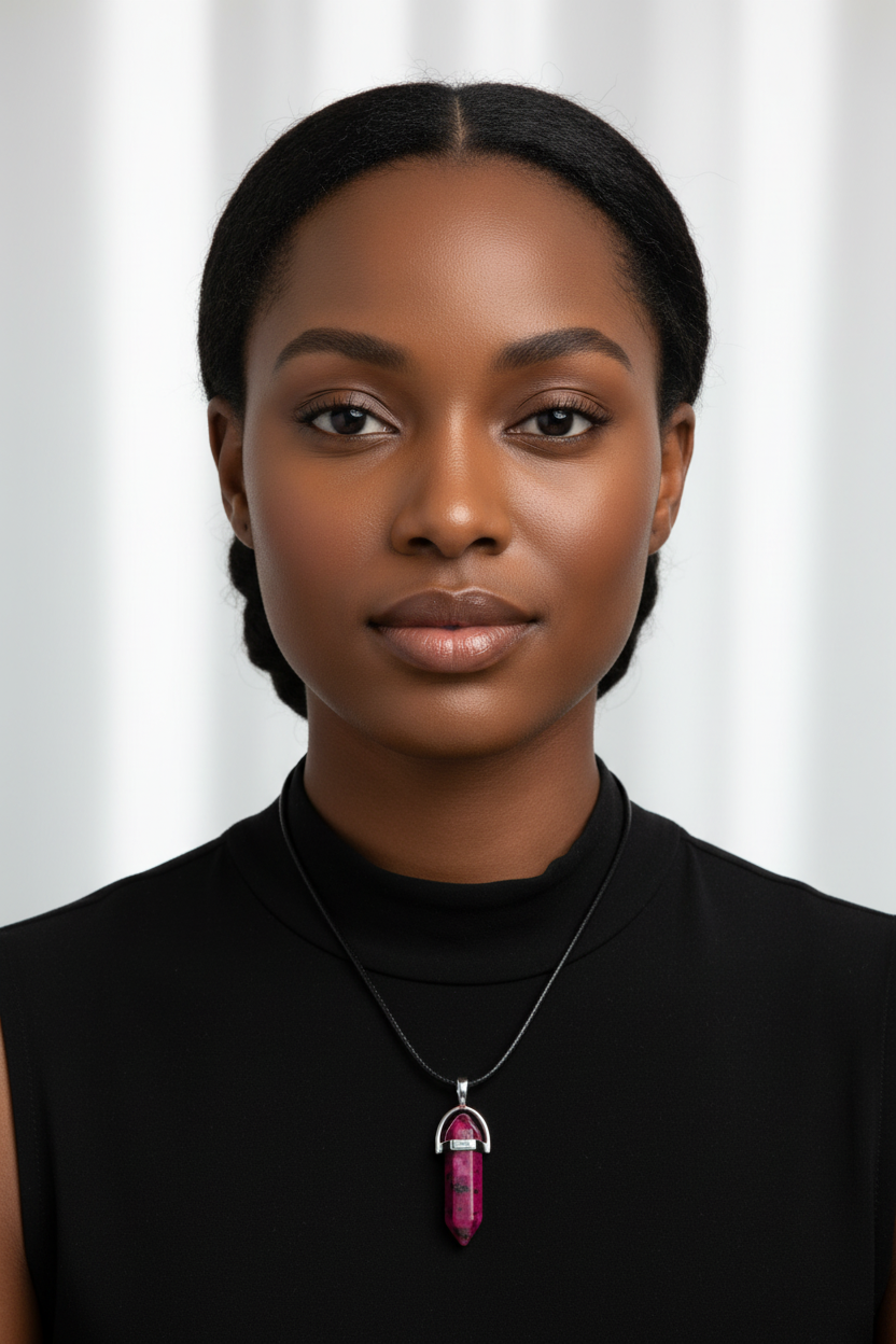 Ruby-Zoisite Necklace: Rebirth and Vitality