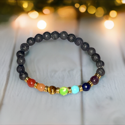 7 Chakra Stretch Bracelet
