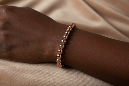 Rose Gold Hematite Bracelet: Grounding & Confidence