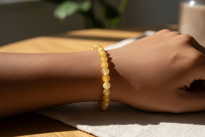 Yellow Aventurine Bracelet: 8mm Confidence & Power