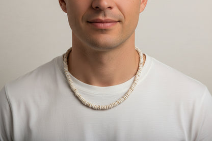 Ancient Abundance: Natural Cowrie Shell Prosperity Necklace