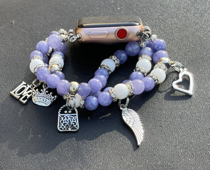Agate Apple Watch Band(Grape Agate) - E-monaejewels "LLC"