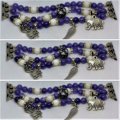 Agate Apple Watch Band(Grape Agate) - E-monaejewels "LLC"