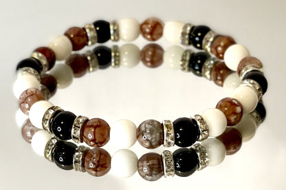 Brown Dragon Vein Agate - E-monaejewels "LLC"