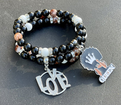 Brown Dragon Vein Agate - E-monaejewels "LLC"