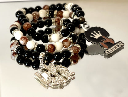 Brown Dragon Vein Agate - E-monaejewels "LLC"