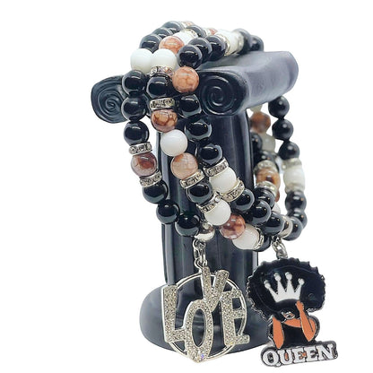 Brown Dragon Vein Agate - E-monaejewels "LLC"