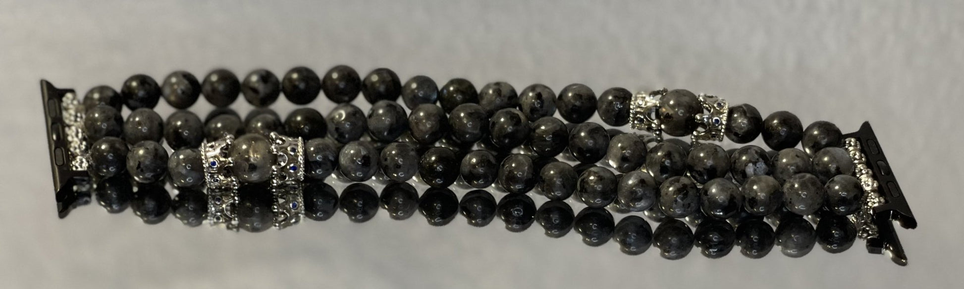 Men's Labradorite Beaded Apple Watch Band - E-monae Jewels "LLC"