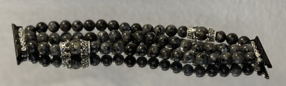 Men's Labradorite Beaded Apple Watch Band - E-monae Jewels "LLC"