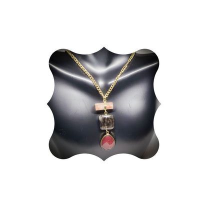 Stone Pendant Necklace - E-monaejewels "LLC"